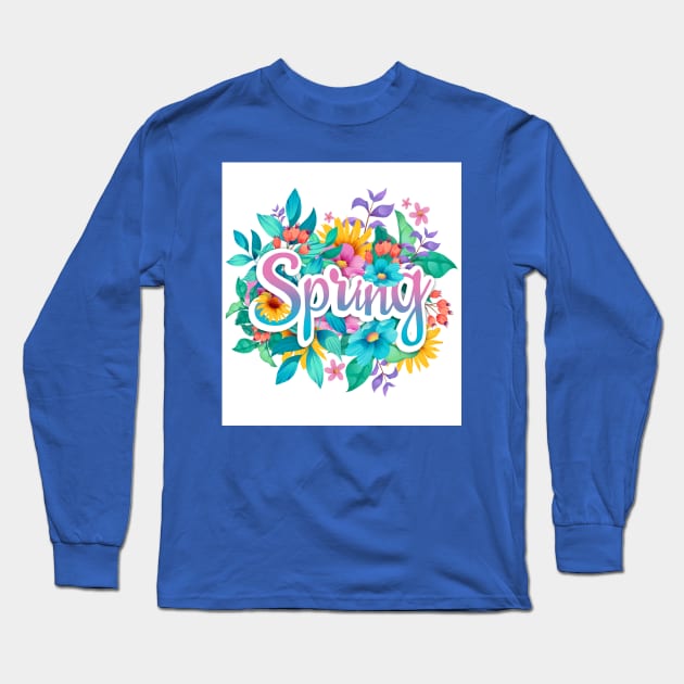 Frohe Frühlingszeit Long Sleeve T-Shirt by Nadashopwien